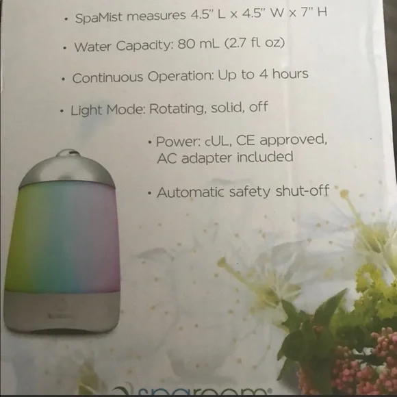 SPA MIST Essential Oil Diffuser (M) - Picture 5 of 8